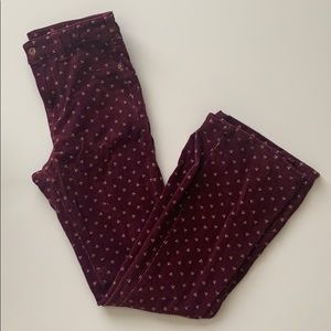 70’s inspired, corduroy bootcut pants by Pilcro.